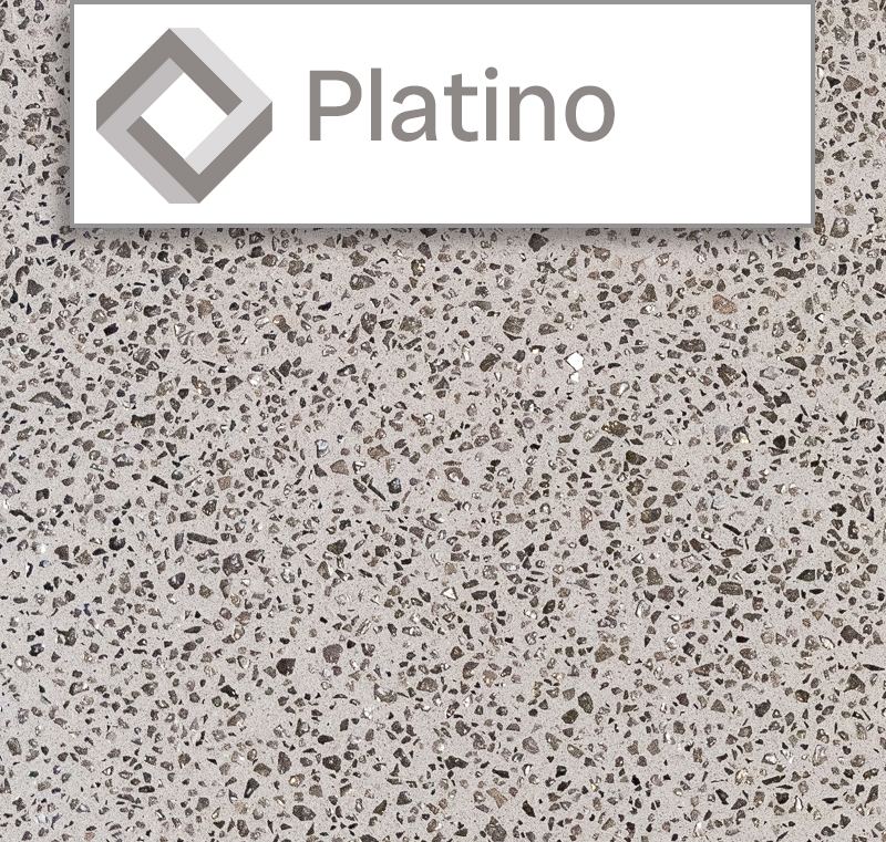 Hand Polished Cast Stone Platino